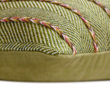 Mossy Jute Magic - Green Jute Lumbar Pillow Cover