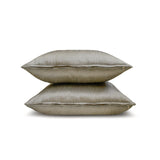 Taupe Gray Luxury Pack of 2 - Taupe Gray Art Silk Throw Cushion Cover