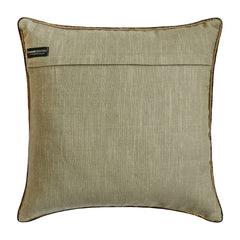 Geolattice Brown - Brown Velvet Throw cushion Cover