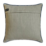 Geolattice Navy - Navy Blue Velvet Throw Cushion Cover