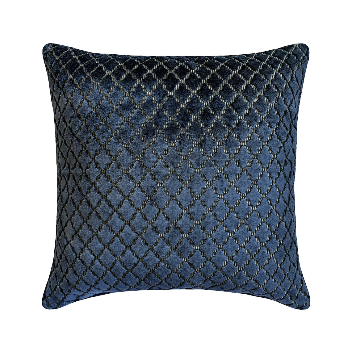 Geolattice Navy Throw Cushion Cover