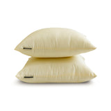 Cream Luxury Pack of 2 - Cream Art Silk Throw Cushion Cover