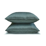 Smoky Green Luxury Pack of 2 - Smoky Green Art Silk Throw Cushion Cover