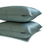 Smoky Green Luxury Pack of 2 - Smoky Green Art Silk Throw Cushion Cover