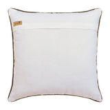 Zig Zag Zest - White Cotton Throw Pillow Cover