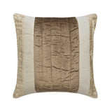 Luxe Velvet Lines - Velvet Beige Decorative Bed Runner and Cushion Cover