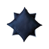 Navy Blue Luxury Pack of 2 - Navy Blue Art Silk Throw Cushion Cover