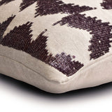 Plum Heights - Purple Linen Throw Pillow Cover