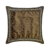 Brown Mosaic Throw Pillow Cover