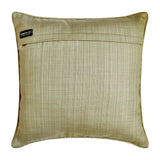 Timeless Tapastries - Dark Green & Mustard Jacquard Throw Pillow Cover