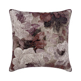 Wood Rose - Jacquard Purple Decorative Bed Runner and Cushion Cover