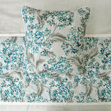 Blue Star Fauna - Cotton Blue Decorative Bed Runner and Cushion Cover