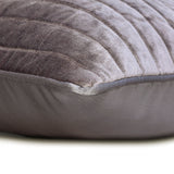 Velvet Satin Glow - Violet Velvet & Satin Throw Pillow Cover