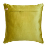 Chartreuse Pleats - Chartreuse Satin Throw Pillow Cover