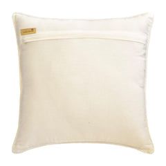 Panda In Space - Blue Cotton Throw Pillow Cover