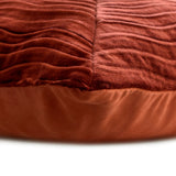 Centric Wrap - Rust Velvet Throw Pillow Cover