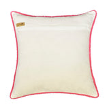 Chirpy Cheeks - Blue Cotton Throw Pillow Cover