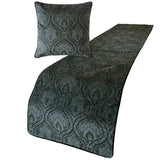 Beatrice - Suede Gray Decorative Bed Runner and Cushion Cover