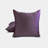 Lilac Slub Satin - Lilac Satin Throw Pillow Cover