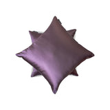 Lilac Slub Satin - Lilac Satin Throw Pillow Cover