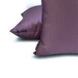 Lilac Slub Satin - Lilac Satin Throw Pillow Cover
