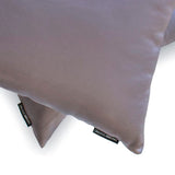 Ash Purple Slub Satin - Ash Purple Satin Throw Pillow Cover