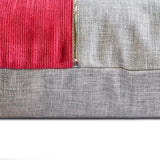 Winterberry Red - Red Linen Throw Pillow Cover