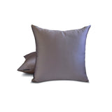 Ash Purple Slub Satin - Ash Purple Satin Throw Pillow Cover