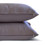 Ash Purple Slub Satin - Ash Purple Satin Throw Pillow Cover