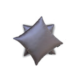 Ash Purple Slub Satin - Ash Purple Satin Throw Pillow Cover