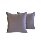 Ash Purple Slub Satin Throw Pillow Cover