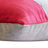 Winterberry Red - Red Linen Throw Pillow Cover