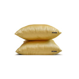 Light Gold Slub Satin - Light Gold Satin Throw Cushion Cover