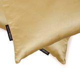 Light Gold Slub Satin - Light Gold Satin Throw Cushion Cover