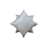 Light Gray Slub Satin - Light Gray Satin Throw Cushion Cover