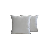 Light Gray Slub Satin Throw Pillow Cover