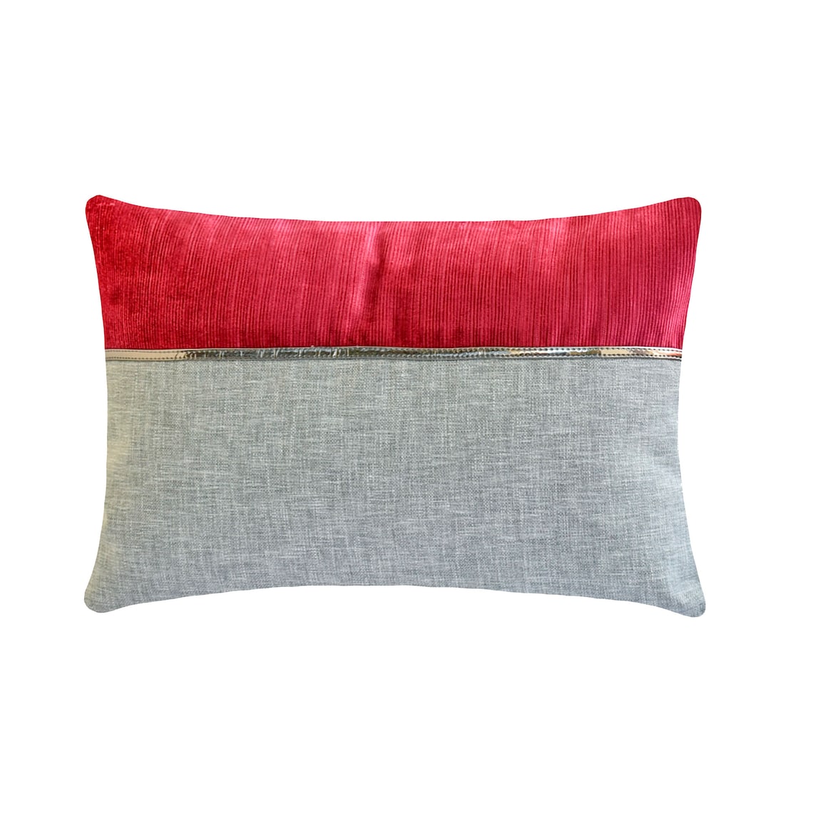 Berry Bliss Red Lumbar Cushion Cover