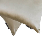 Champagne Slub Satin - Champagne Satin Throw Cushion Cover