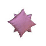 Light Purple Slub Satin - Light Purple Satin Throw Cushion Cover