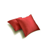 Rust Slub Satin - Rust Satin Throw Cushion Cover