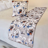 Floral Harmony Decorative Bed Runner and Cushion Cover