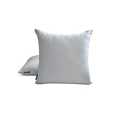 Light Gray Slub Satin - Light Gray Satin Throw Cushion Cover