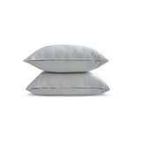 Light Gray Slub Satin - Light Gray Satin Throw Cushion Cover
