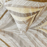 Clarissa Serene - Jacquard Ivory Decorative Bed Runner and Cushion Cover