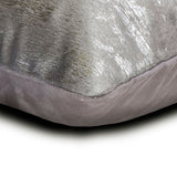 Silver Glint - Silver & Gray Jacquard Lumbar Cushion Cover
