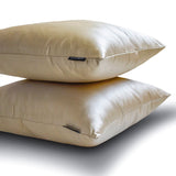 Champagne Slub Satin - Champagne Satin Throw Cushion Cover