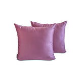Light Purple Slub Satin Throw Pillow Cover