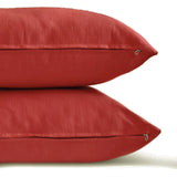 Rust Slub Satin - Rust Satin Throw Cushion Cover