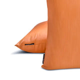 Orange Slub Satin - Orange Satin Throw Cushion Cover