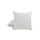 Off White Slub Satin - Off White Satin Throw Cushion Cover